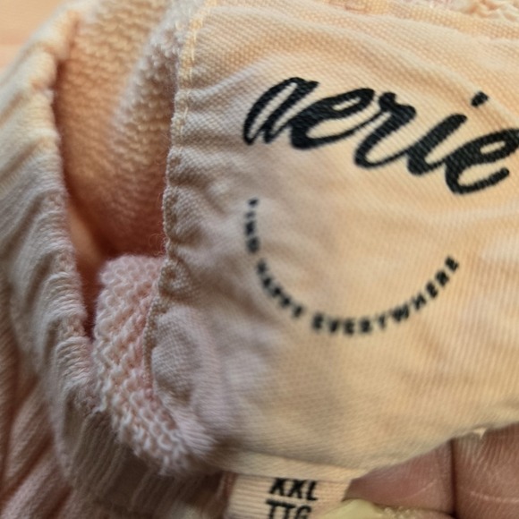 AERIE Embroidered Graphic Distressed Sweatshirt Oversized Casual Beach Vibes XXL - Picture 9 of 11